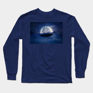 flying whale Long Sleeve T-Shirt